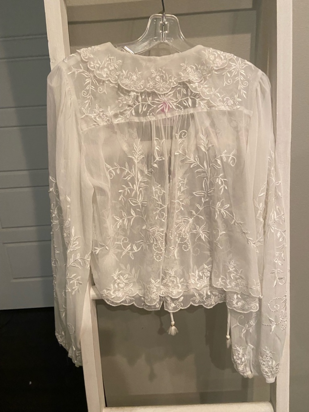 Free People Dreamer Girl Embroidered Blouse - Picture 6 of 12